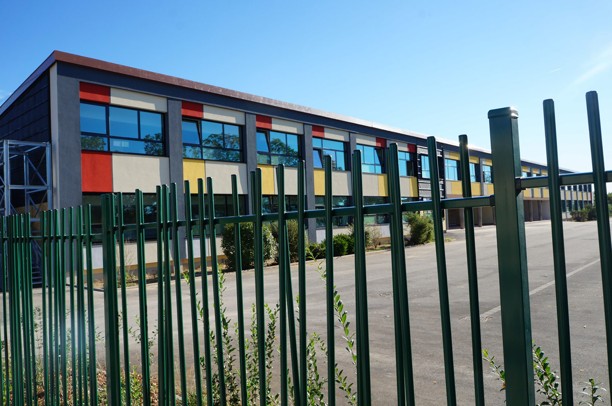 chantier Zolpan biosourcé façade et ITE groupe scolaire Brant à Colmart