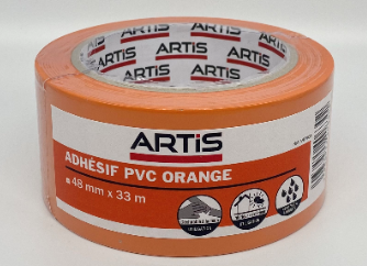 Ruban adhésif PVC orange