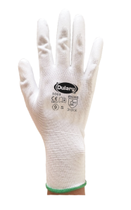 Gants blancs polyuréthane