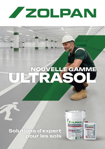 Peinture sol performante s&eacute;chage rapide, peinture sol acrylique ou glyc&eacute;ro ZOLPAN ULTRASOL